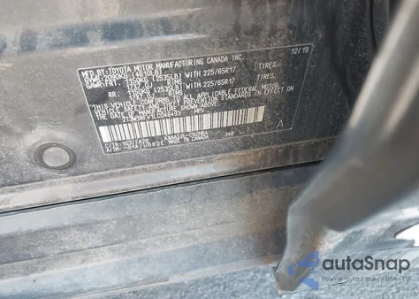 2020 Toyota Rav4 Xle z USA, uszkodzony, nr VIN 2T3W1RFV1LC048493